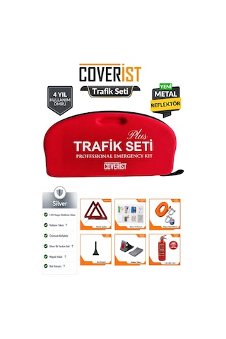 Eva Trafik Seti Plus - 1 Kg Yangın Tüpü - 4 Yıllık - Silver Paket
