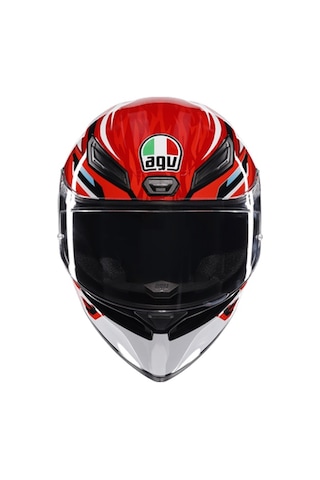 Agv K1 S Lion Black Red White Configuration Kapalı Kask Çok Renkli
