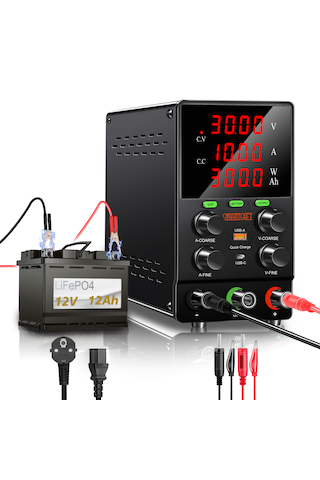 Şarj Fonksiyonlu 30v/10a Ayarlı Dc Güç Kaynağı Voltaj Regülatörü