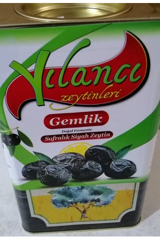 Yılancı Zeytinleri 351-380 Kal 2XS Gemlik Sofralık Salamura Siyah Zeytin 5 KG