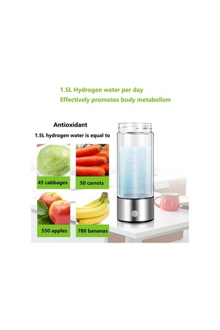 Wondernest Taşınabilir Su Şişesi, Oppoverd Hidrojen Teknolojisi 1 Litre