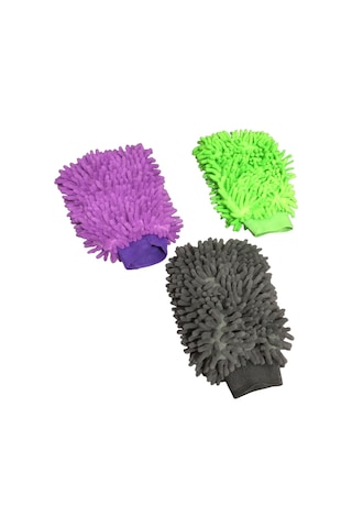 3 Adet Mop Eldiven Mikrofiber Araba Yıkama Ve Temizlik Eldiveni5