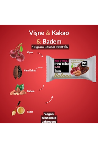 Meyveli Protein Bar Vişne & Kakao 55 Gr