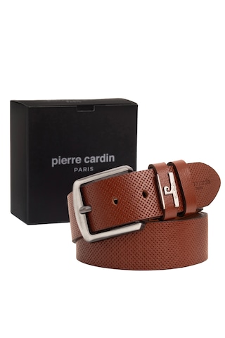 Pierre Cardin Deri Erkek Kemer En 4 Cm Pc-2099 Taba