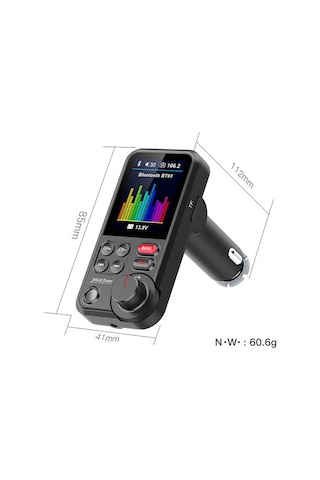 Symbee Bt93 Araç Bluetooth Fm Vericisi Mp3 Çalar Usb Disk Kayıpsız Hıfı Yüksek Bas Ekolayzır Müzik Çalar