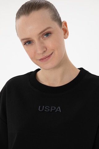 U.S. Polo Assn. Kadın Siyah Oversize Bisiklet Yaka Tişört 50294482-VR046