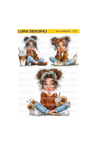 Lora Dekopaj Sulu Transfer Kağıdı - 595 25x35 Cm Lora Dekopaj Sulu Transfer Kağıdı - 595 25x35 Cm