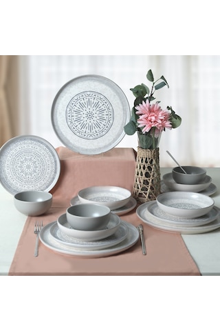 Keramika Stone Nordic Yemek Takımı 24 Parça 6 Kişilik 21426-27