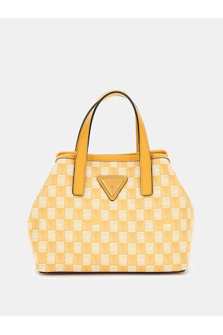 Guess G Wave Geometrik Desenli Mini Kadın El Çantası Hwjt9344750 Sarı