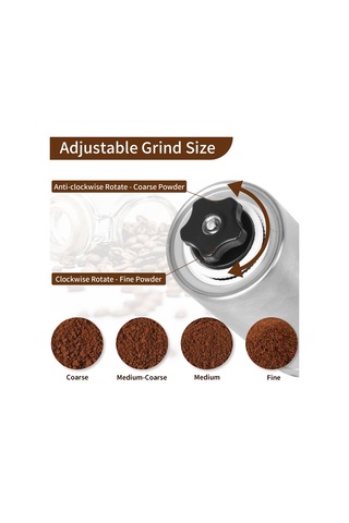 Qianfan Manuel Kahve Değirmeni, Paslanmaz Çelik, El Kahve