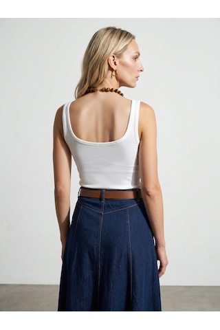Dilvin 32807 Bra-free Atlet-beyaz