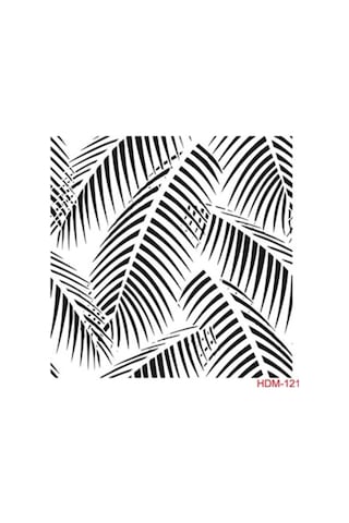 Yaprak Stencil (Şablon) 25X25 Cm