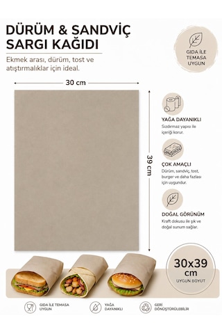 Sandviç Dürüm Hamburger Paketleme Sarma Ambalaj Kağıdı 30x40 1 Kg Sandviç Kağıdı Sandviç Dürüm Hamburger Paketleme Sarma Ambalaj Kağıdı 30x40 1 Kg Sandviç Kağıdı