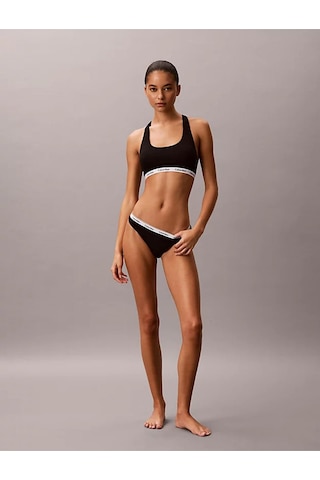 Calvin Klein Kadın Logo İmzalı Elastik Bel Bantlı Pamuklu Beşli Paket Siyah Bikini Altı Lv00qd5221-ub1-13422 Siyah