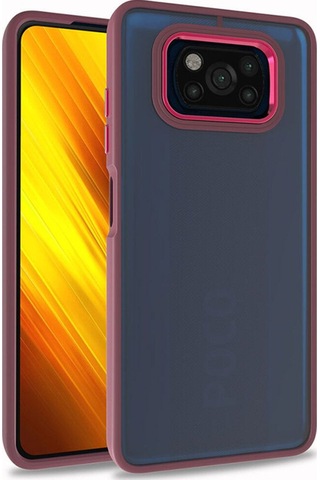 Xiaomi Poco X3 Kılıf Zore Flora Kapak Kırmızı