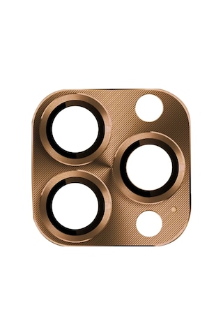 Newface Apple İphone 16 Pro Max Pers Alüminyum Kamera Lens - Desert