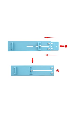 Yuntech01 Mutfak Lavabo Uyumlu Genişletilebilir Bıçak Taşı Tutucu, Kaymaz Ve Pas Koruyucu, Mavi Renkli Taş Tutucu Standı Taş Dahil Değil Açık Mavi