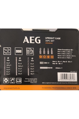 Aeg 30 Parça Matkap Ucu Seti 4932 4304 10