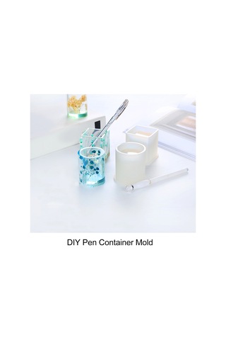 Hangfox Silikon Kalem Kutusu Kalıbı - Kâğıt Çiçekli Dıy Dekoratif Organizatör - Kare Şekilli Silikon模 - Ev Dekorasyonu Ve Sanat El Eserleri İçin Diğer