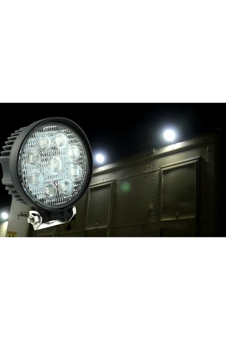 Tas 12-80v Çalışma Lambası Yuvarlak 9 Led 27w 112x35mm L1004