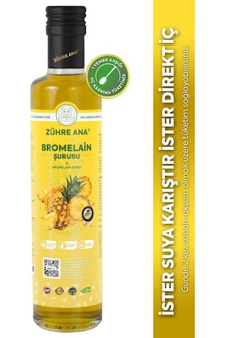 Bromelain Ananas İçeren  Şurubu