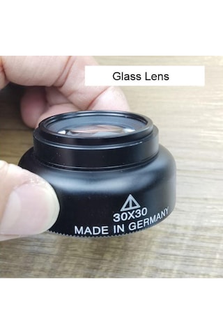 20x Syh Büyüteç 30x30 Optik Cam Lens Alüminyum Kasa Alman Teknolojisi