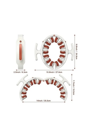 Willowhaven Stil 1 - Yeşil Tcare Selülit Masaj Rulosu, Bacak, Boyun, Kol, Ayak İçin Manuel Çok Fonksiyonlu Kas Masajı, Çok Renkli Çok Renkli