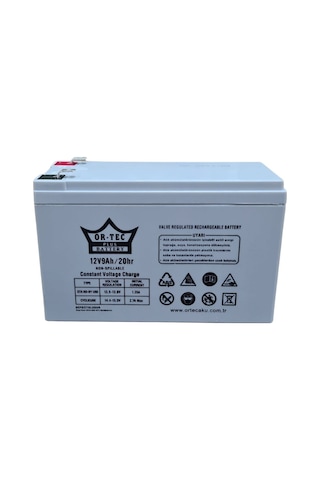Ortec 12v 9ah Akü Bakımsız Kuru Akü