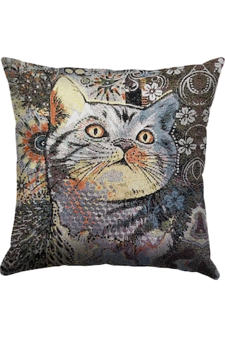 K37-Dokuma Goblen Kırlent Kılıfı