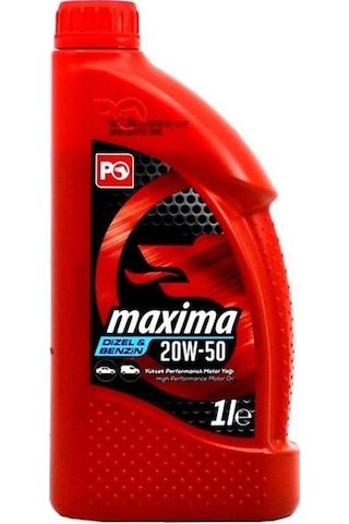 Petrol Ofisi Maxima 20W-50 Benzinli Motor Yağı 1 L