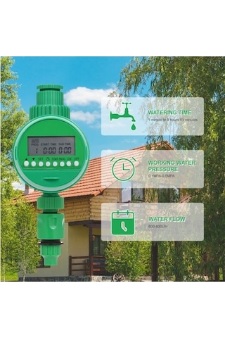 Trendooze Yeşil Fairy Bahçe Sulama Zamanlayıcı Musluk Otomatik
