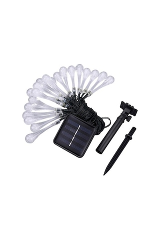 Didadodo Güneş Enerjili 30 Led Dekoratif Işık Mor 30 Adet Mor Led Işık -