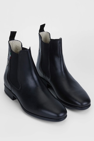 Tattini Unisex Hakiki Deri Siyah Binici Botu 990 Alano Bot Sıyah Siyah