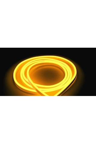 5 Metre 12 V Dış Mekan Sarı Neon Led