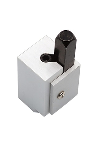 Yaozixa Ahşap Hinge Kilit Yuva Kesici - Hassas Çelik Köşe Oyma Aleti, Otomatik Hizalama, Gümüş Gümüş