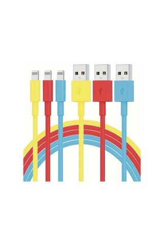 6 Adet 3/3/6/6/6/10ft Uzun Lightning Kabloları Hızlı Şarj Yüksek Hızlı Transfer Kablosu Diğer