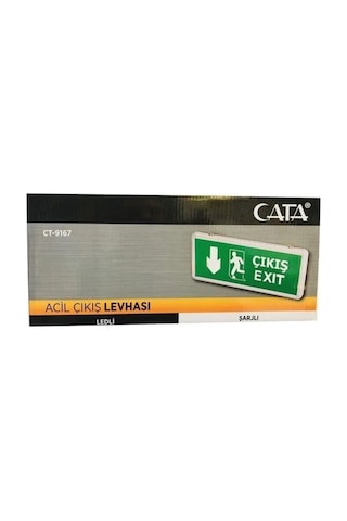 Ct-9167 3w Exıt Çıkış Armatürü Ledli 3 Saat Akülü