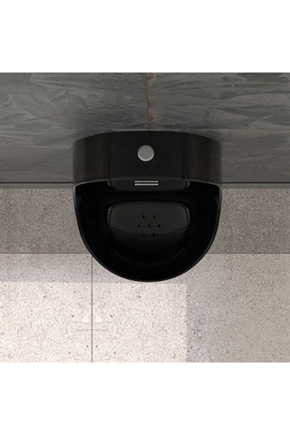 Lucco 36 CM Fotoselli Pisuvar Siyah