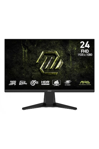 Msı Mag 245f X24 23.8 1920x1080 Fhd 240hz 0.5ms Hdmı Dp Hdr Ready Amd Freesync Rapid Ips Gaming Monitor
