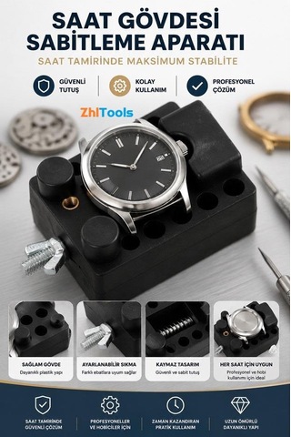 Zhltools Saat Samiri Saat Gövdesi Sabitleme Menteşesi Siyah