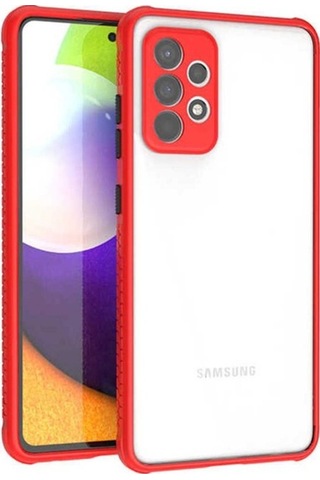 Galaxy Uyumlu A52 Kılıf Zore Kaff Kapak Kırmızı