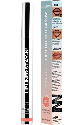 Sacheu Lip Liner Stay-n Soyulabilir Uzun Süre Kalıcı Dudak Çizgisi Belirginleştirici 06 Coreal 3.5ml 06 Coreal