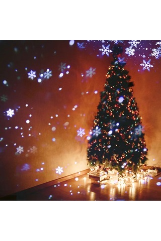 Ximistore9 Led Kar Projeksiyon Lambası, Dairesel Renkli Döner Işık, Noel Bayramı Dekorasyonu, Iç Ve Dış Mekan Kullanıma Uygun, Su Geçirmez Ip65 Diğer