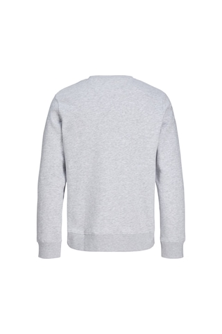 Jack & Jones Erkek Gögüs Baskili Regular Fit Bisiklet Yaka Sweatshirt - Rush - 12298426 Beyaz Melanj
