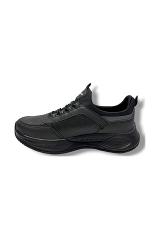Acropol 137-26 Cilt Deri Slip On Anatomik Sneaker 36-40 Siyah