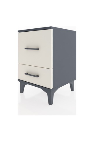 Hyperion Komodin 2 Çekmeceli 44x44x64 Antrasit-aytaşı Antrasit