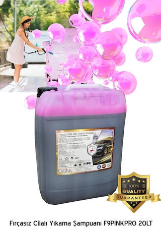 Abrias Fırçasız Cilalı Yıkama Pemve Köpük Ve Şampuanı Pınkpro 20l
