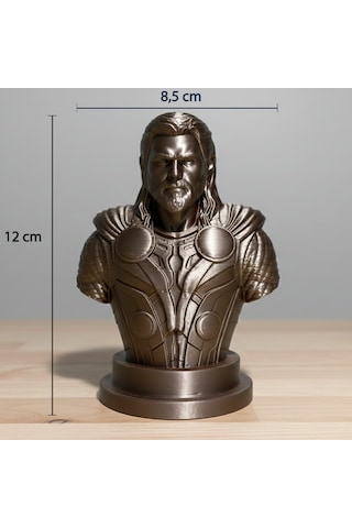 Avengers Thor Dekoratif Masaüstü Aksesuarı - Zırh Detaylı Koleksiyon Büstü 12 X 8,5 Cm