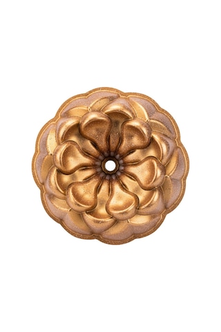 Taç Nilüfer Granit Döküm Kek Kalıbı Gold 6598