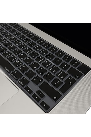 Apple Uyumlu MacBook Arapça Klavye Koruyucu Uk Ters L Enter M1-m5 A2681 A3113 A3240 A3449 A2941 A3241 A2442 A27 01678646